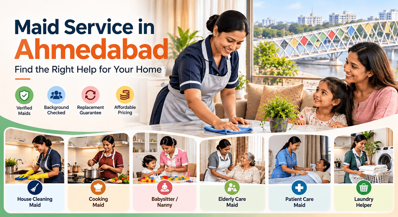 Maid Service in Ahmedabad: Find the Right Help for Your Home