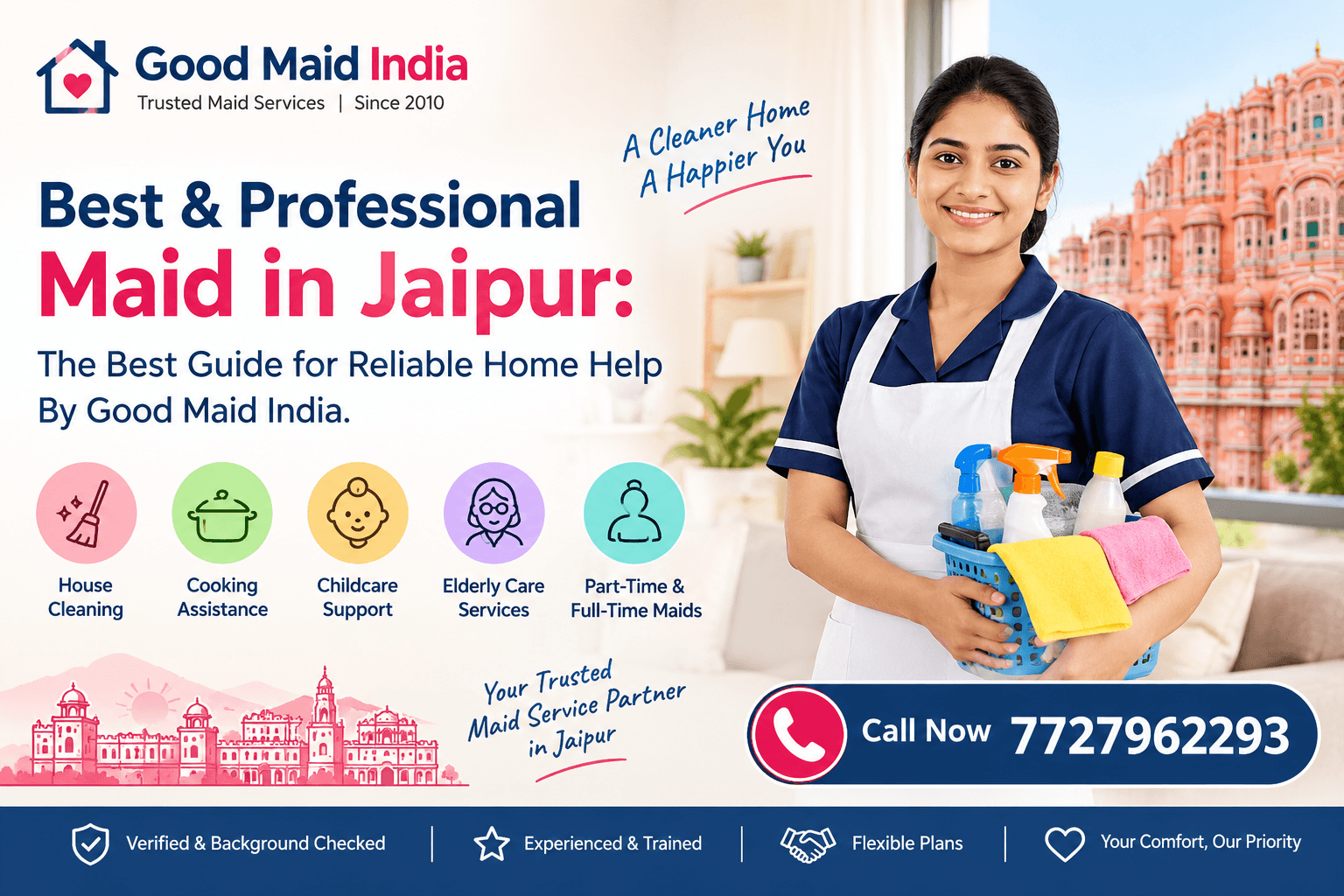 Best & Professional Maid in Jaipur: The Best Guide for Reliable Home Help By Good Maid India