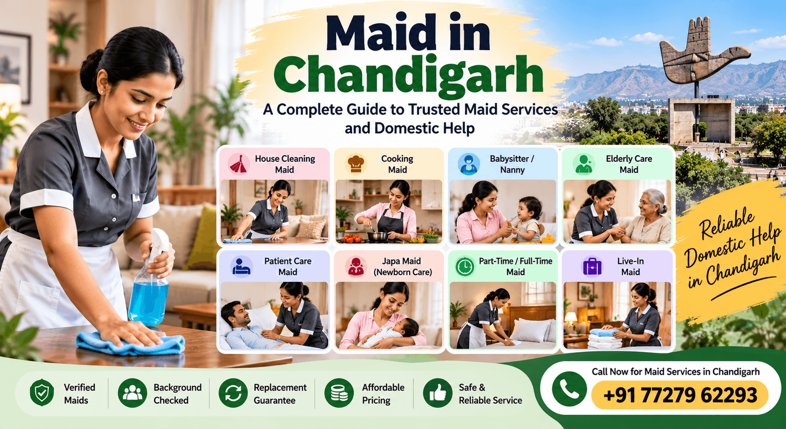 Maid in Chandigarh: A Complete Guide to Trusted Maid Services and Domestic Help