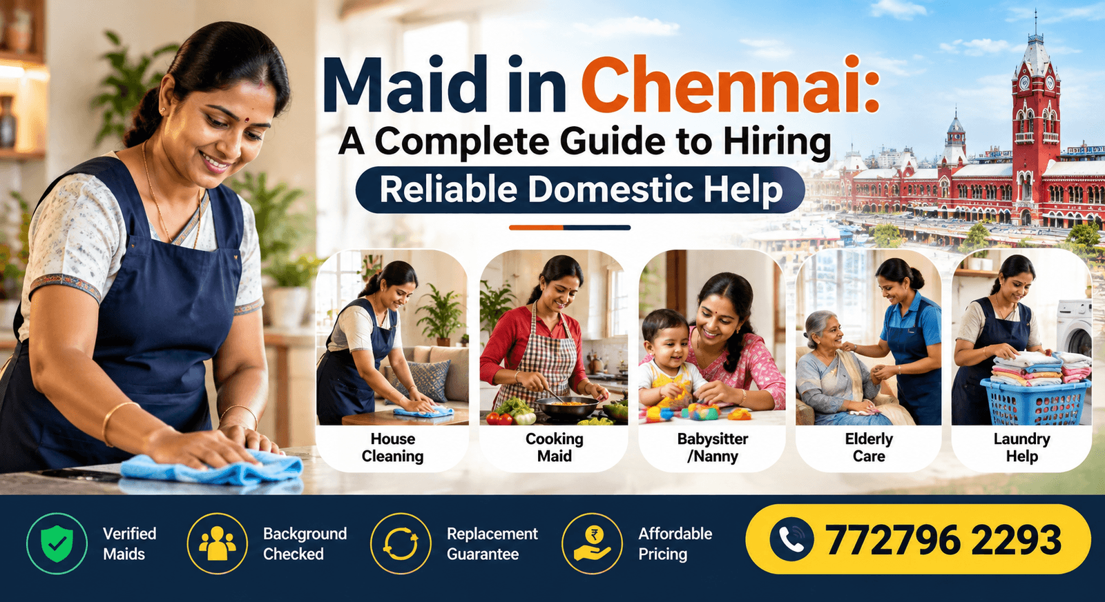 Maid in Chennai: A Complete Guide to Hiring Reliable Domestic Help