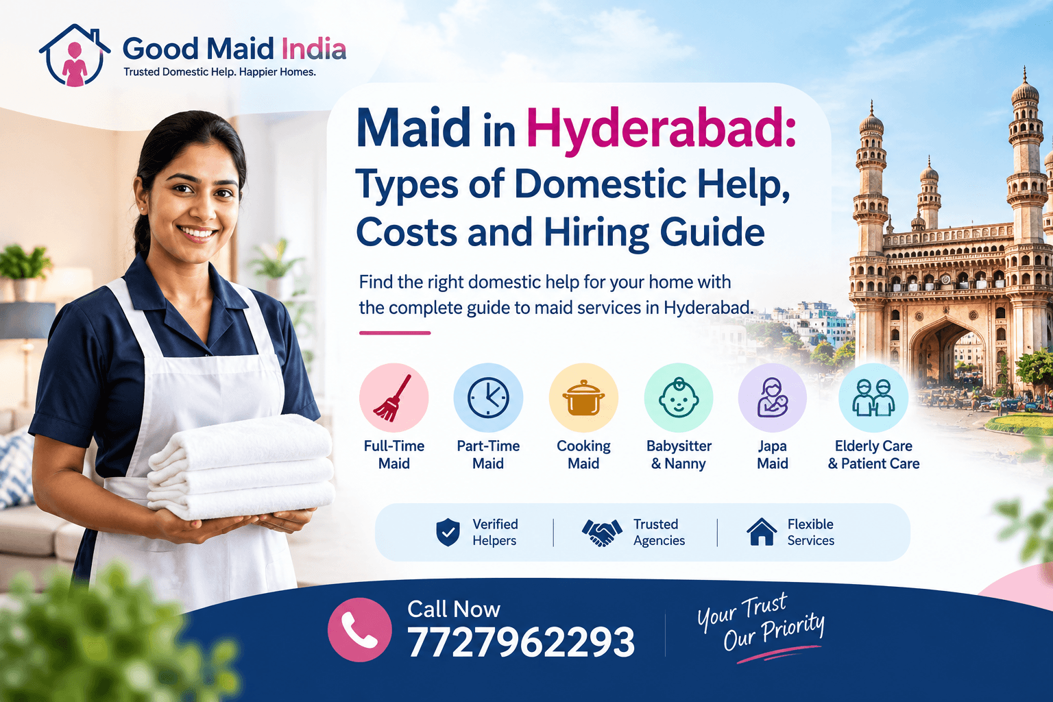 Maid in Hyderabad: Types of Domestic Help, Costs and Hiring Guide
