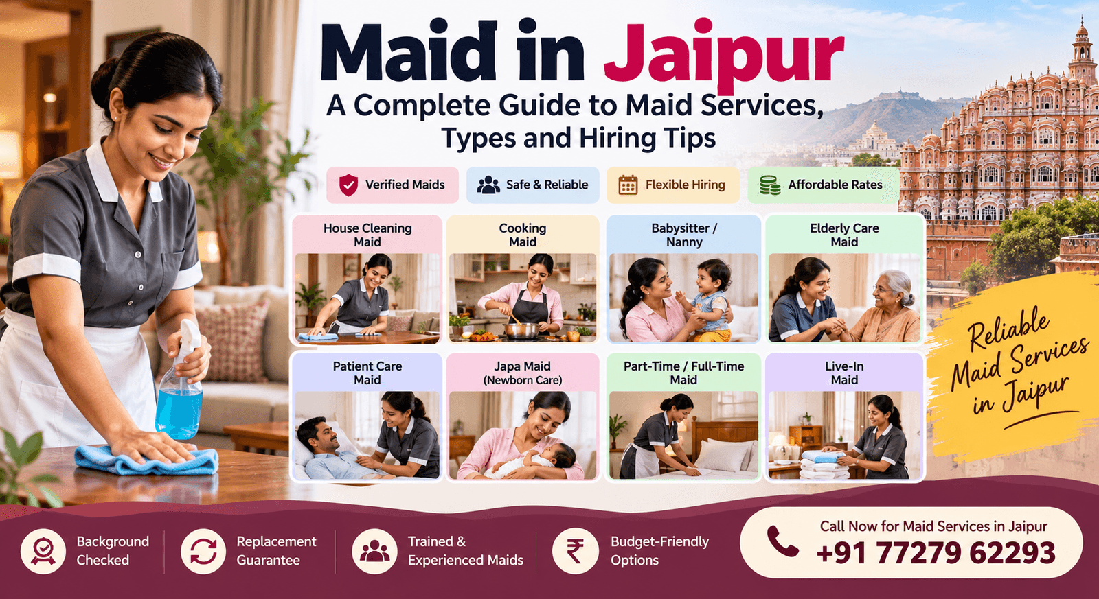 Maid in Jaipur: A Complete Guide to Maid Services, Types and Hiring Tips