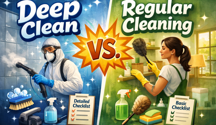 Deep Clean vs. Regular Cleaning